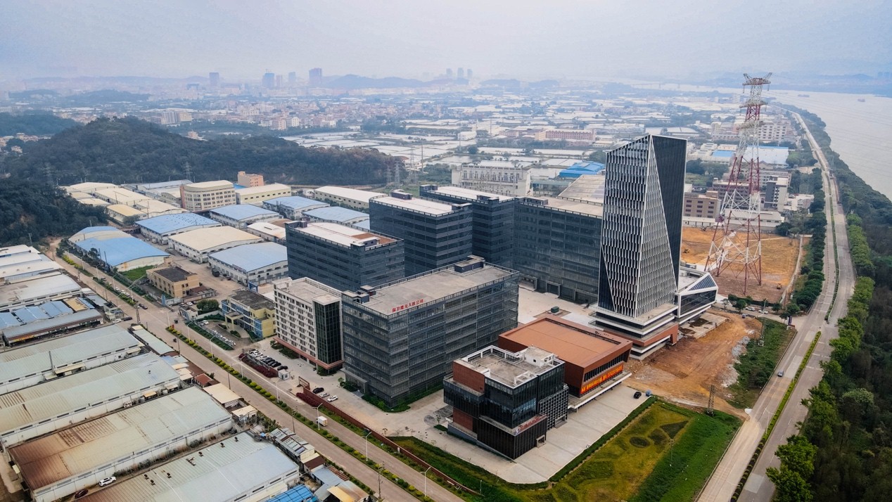 Yuyao industrial area aerial view